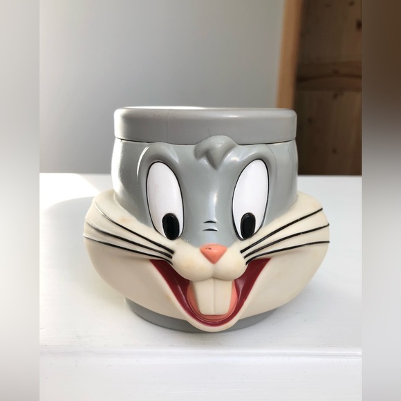 1992 Vintage Iconic Bugs Bunny Looney Tunes Warner Bros Mug - Picture 1 of 8